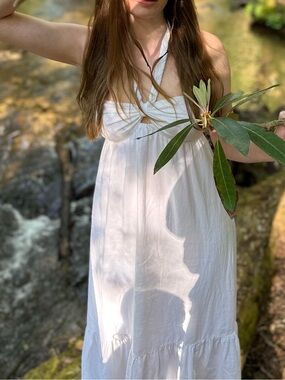 Aerie white maxi dress